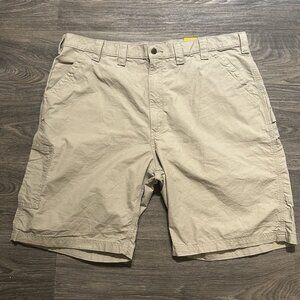 NEW Carhartt Shorts Men 44 Loose Fit Canvas Utility Work Short B147 Tan